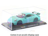 Porsche 911 GT3 Green with Acrylic Case 1:24 Bburago Licensed Diecast Model car