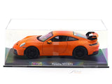 Porsche 911 GT3 Orange with Acrylic Case 1:24 Bburago Licensed Diecast Model car
