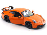 Porsche 911 GT3 Orange with Acrylic Case 1:24 Bburago Licensed Diecast Model car