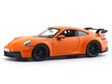 Porsche 911 GT3 Orange with Acrylic Case 1:24 Bburago Licensed Diecast Model car