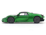 Porsche 918 Spyder Green 1:64 Time Micro diecast scale model miniature car collectible