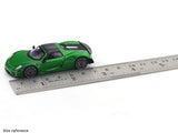 Porsche 918 Spyder Green 1:64 Time Micro diecast scale model miniature car collectible