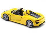 Porsche 918 Spyder Yellow 1:24 Welly Licensed Diecast Scale Model Car Collectible