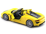 Porsche 918 Spyder Yellow 1:24 Welly Licensed Diecast Scale Model Car Collectible