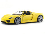 Porsche 918 Spyder Yellow 1:24 Welly Licensed Diecast Scale Model Car Collectible