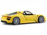 Porsche 918 Spyder Yellow 1:24 Welly Licensed Diecast Scale Model Car Collectible