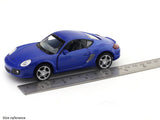 Porsche Cayman S Blue 1:32 MSZ licensed pullback diecast Scale Model car collectible