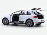 Porsche Macan Turbo White 1:24 Welly Licensed Diecast Scale Model Car Collectible