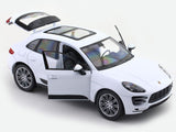 Porsche Macan Turbo White 1:24 Welly Licensed Diecast Scale Model Car Collectible