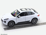 Porsche Macan Turbo White 1:24 Welly Licensed Diecast Scale Model Car Collectible