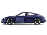 Porsche Taycan Turbo S blue 1:24 Bburago with Acrylic Case Licensed Diecast Scale Model Car Collectible