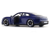 Porsche Taycan Turbo S blue 1:24 Bburago with Acrylic Case Licensed Diecast Scale Model Car Collectible