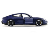 Porsche Taycan Turbo S blue 1:24 Bburago with Acrylic Case Licensed Diecast Scale Model Car Collectible