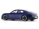 Porsche Taycan Turbo S blue 1:24 Bburago with Acrylic Case Licensed Diecast Scale Model Car Collectible