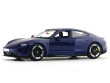 Porsche Taycan Turbo S blue 1:24 Bburago with Acrylic Case Licensed Diecast Scale Model Car Collectible