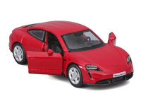 PreOrder : Porsche Taycan Turbo S Red 1:64 Maisto licensed diecast scale model car