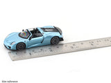 Porshe 918 Spyder blue 1:64 TimeMicro diecast scale model car miniature collectible