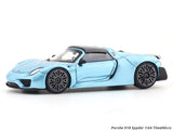 Porshe 918 Spyder blue 1:64 TimeMicro diecast scale model car miniature collectible