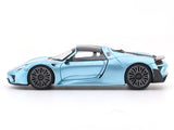 Porshe 918 Spyder blue 1:64 TimeMicro diecast scale model car miniature collectible