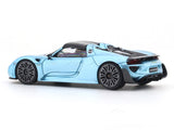 Porshe 918 Spyder blue 1:64 TimeMicro diecast scale model car miniature collectible