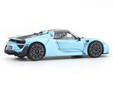 Porshe 918 Spyder blue 1:64 TimeMicro diecast scale model car miniature collectible