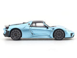 Porshe 918 Spyder blue 1:64 TimeMicro diecast scale model car miniature collectible