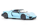 Porshe 918 Spyder blue 1:64 TimeMicro diecast scale model car miniature collectible
