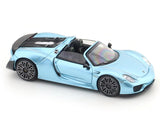 Porshe 918 Spyder blue 1:64 TimeMicro diecast scale model car miniature collectible
