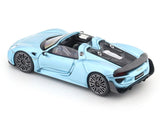 Porshe 918 Spyder blue 1:64 TimeMicro diecast scale model car miniature collectible