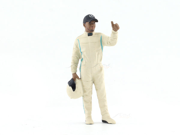 Racing Legend 2000s A Lewis H inspired 1:18 American Diorama Figure for scale models