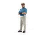 Racing Legend 50s A J M Fangio inspired 1:18 American Diorama Figure for scale models