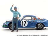Racing Legend 50s B Alberto Ascari inspired 1:18 American Diorama Figure for scale models