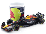 Coffee Mug A & 2023 Oracle Red Bull Racing RB19 No.1 Max Verstappen 1:24 Bburago licensed Formula 1 Scale Model collectible