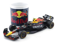 Coffee Mug B & 2023 Oracle Red Bull Racing RB19 No.11 Sergio Perez 1:24 Bburago licensed Formula 1 Scale Model