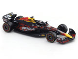 High-detail blue F1 racing collectible with sponsor graphics