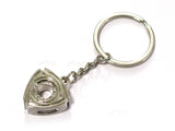 Rotary Engine piston chrome keyring / keychain