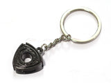 Rotary Engine piston black keyring / keychain