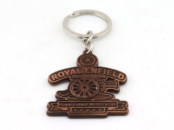 Royal Enfield Copper color metal keyring / keychain