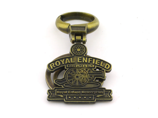 Royal Enfield Type 2 Bronze color metal keyring / keychain