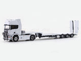 Scania 580S Flatbed White 1:64 TimeMicro diecast scale model car miniature car collectible