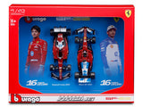 2025 Ferrari SF25 Twin Pack 1:43 Charles Leclerc Bburago Licensed F1 Diecast scale model