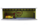 Shell Garage Diorama with Car & Power Unit 1:64 Scale Collectible model