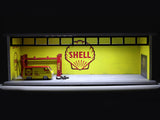 Shell Garage Diorama with Car & Power Unit 1:64 Scale Collectible model