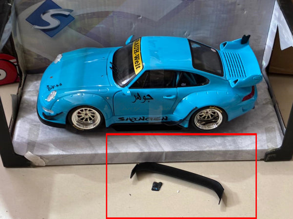 Damaged : 2018 Porsche 911 993 RWB Shingen 1:18 Solido diecast scale model car collectible