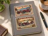 Scale Arts Heritage Stamp Style Sticker Vol. 3 – Set of 5 | High Quality Vinyl Classic Car Stickers for Laptop, Fridge & Car | Buy in India