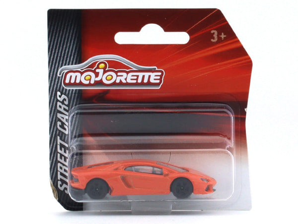 Lamborghini Aventador orange Street cars 1:64 Majorette scale model car
