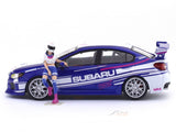 Subaru WRX STi with figure 1:64 Time Micro Diecast Scale Model Car Miniature