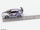 Subaru WRX-STI Martini with figure 1:64 Time Micro Diecast Scale Model Car Miniature