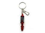Red Suspension / Shock absorber wheel metal keyring / keychain Type 2