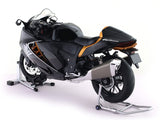 Suzuki Hayabusa GSX 1300R black 1:6 light and sound scale Model bike collectible